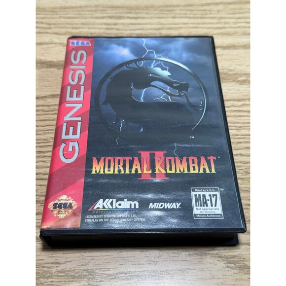 Mortal‎ Kombat II 2 (Sega Genesis, 1994) CIB Genuine Tested - Picture 1 of 3